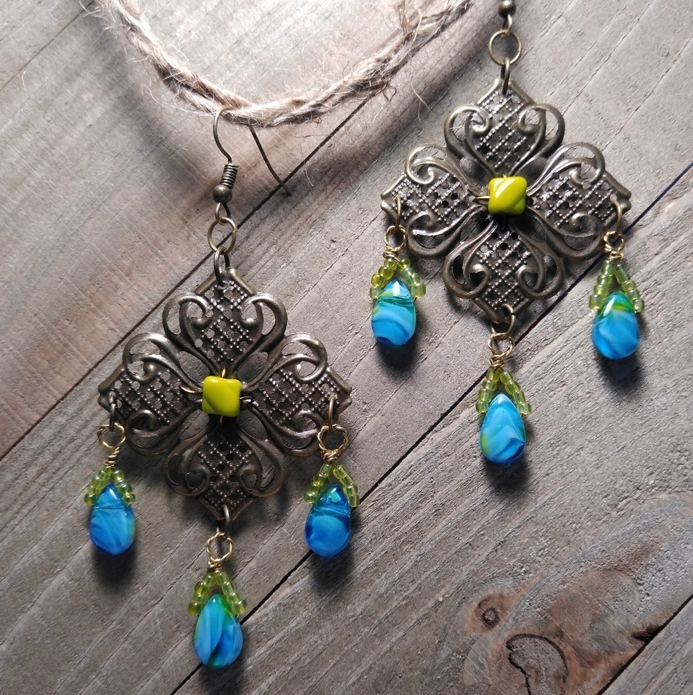 Hand made earrings.